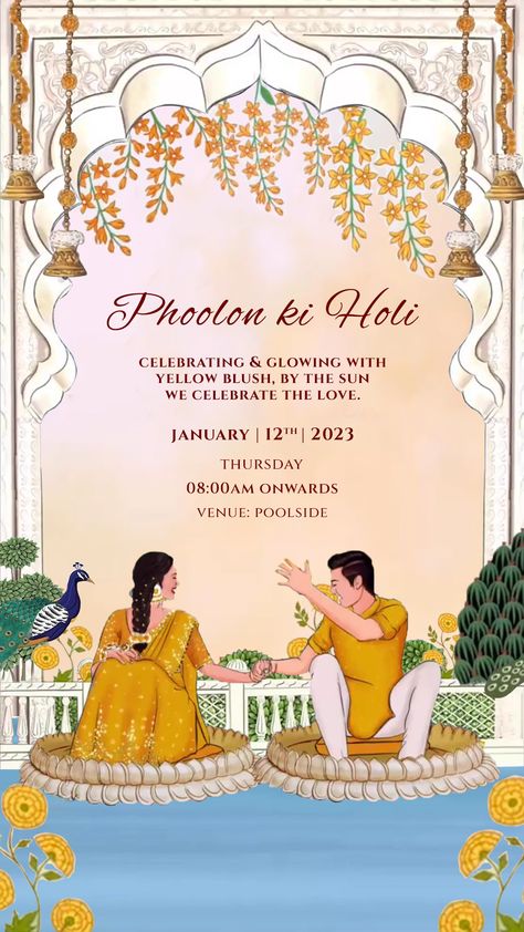 Wedding Evites Ideas, Haldi Invite Template, Haldi Wedding Invitation, Haldi Invitation Card Template, Haldi Caricature, Hindu Wedding Invitation Card Design, Haldi Card, Haldi Invitation Card, Indian Wedding Invitation Templates