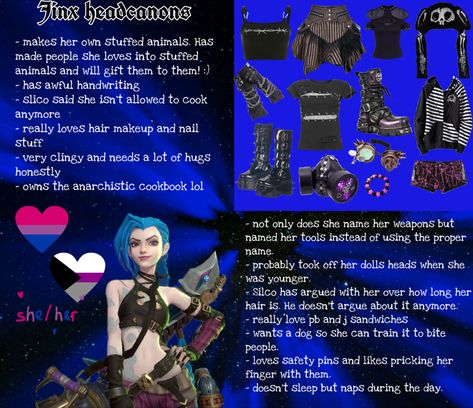 Arcane Characters Names, What Your Favorite Arcane Character Says About You, Jinx Kinnie, Vi Arcane Headcanons, Jinx Arcane Headcanons, Arcane Headcanons, Arcane Modern Au, Jinx Aesthetic, Arcane Incorrect Quotes