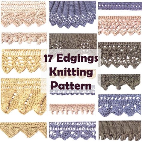 Knitting Patterns Simple, Crochet Blanket Border, Crochet Bodies, Patterns Simple, Point Mousse, Knit Edge, Fabric Yarn, Pdf Knitting Pattern, Knit Stitch Patterns