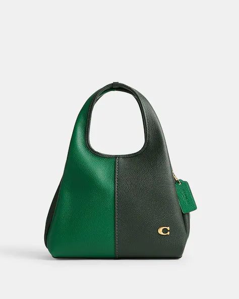 Brass/Amazon Green Multi Y2k Handbag, Coach Leather Bag, Small Shoulder Bags, Polished Pebble, Black Leather Satchel, Barrel Bag, Cute Handbags, Bags Coach, Leather Shoulder Handbags