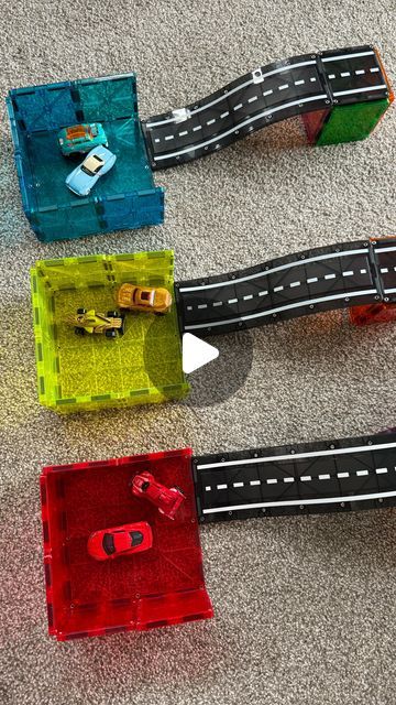 Wheels Preschool, Hot Wheels Track Diy, Hot Wheels Tracks, Hot Wheels Diy, Hot Wheel Games, Wobble Board, Magna Tiles, Hot Wheels Garage, Hot Wheels Birthday