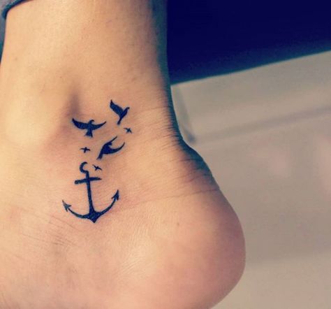 Anchor And Wings Tattoo, Anchor Wave Tattoo, Pretty Anchor Tattoos For Women, Feminine Anchor Tattoo Beautiful, Anker Tattoo For Women, Small Anchor Tattoos For Women, Anchor Tattoos For Women, Anchor Tattoo Wrist, Feminine Anchor Tattoo