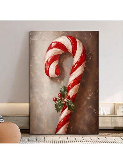 Material:Log Style:Art deco Occasion:Christmas Power Supply:Use without power Whether There Are Feathers:No Item ID:DC240047 Store Information:1pc Wrapped Wooden Frame Candy Cane Christmas Oil Painting, Rustic Christmas Wall Art, Christmas Decor, Candy Cane Holiday Winter Decor, Vintage Christmas 8*12inch/20*30cm Framed         Home Decor, size features are:Bust: ,Length: ,Sleeve Length: Toddler Christmas Painting, Christmas Decor Candy Cane, Christmas Oil Painting, Winter Holiday Decorations, Christmas Paintings On Canvas, Christmas Artwork, Candy Cane Christmas, Diy Watercolor Painting, Holiday Painting