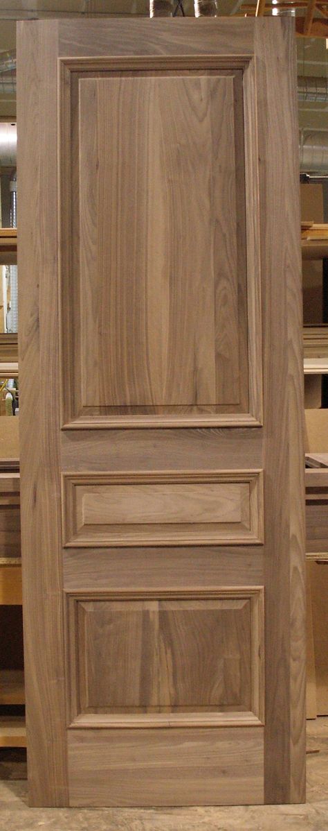 Solid Wooden Door Design Modern, Wooden Door Panel Design, Panel Doors Wooden, Solid Wood Doors Interior, Wood Panel Door Design, Pintu Ganda, New Door Design, Panel Door Design, Pintu Interior