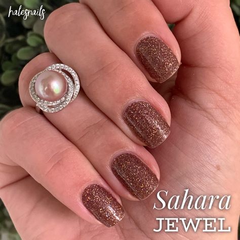 Sahara Jewel Color Street, Color Street Sahara Jewel, Color Street Nails Combos, Brown Glitter, Earthy Brown, Jewel Colors, Colorful Nail Designs, Nail Polish Strips, Color Street Nails