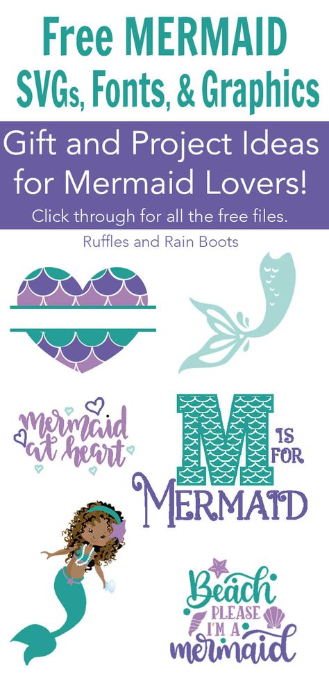 Silhouette Disney, Fonts For Cricut, Mermaid Crafts, Mermaid Svg, Mermaid Diy, Crafts And Diy, Disney Fantasy, Cricut Fonts, Cricut Free