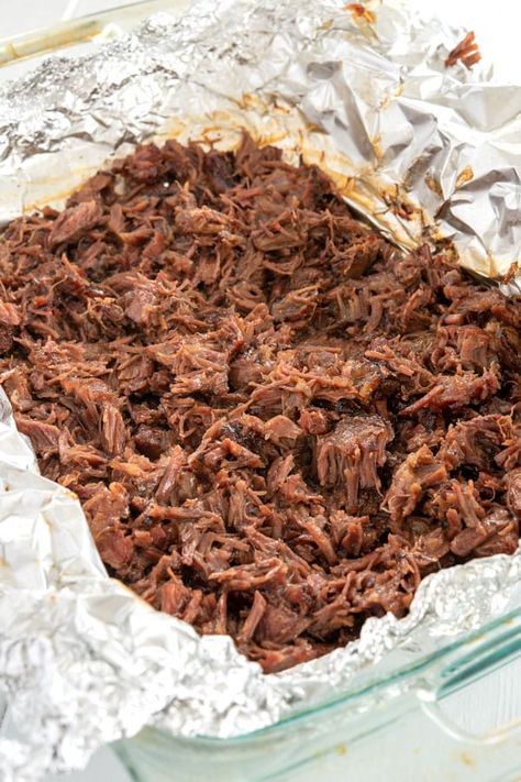 Oven Barbacoa Beef, Mexican Beef Cheeks Recipe, Barbacoa Oven Recipe, Barbacoa Oven, Cheek Meat Recipes, Authentic Barbacoa, Beef Cheek Barbacoa Crock Pot, Cheek Meat Barbacoa Crockpot, Tamale Meat Recipe Beef