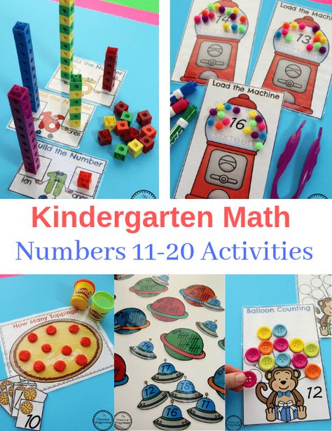 Numbers 11-20 Games - Planning Playtime Teen Number Activities, Inside Activities, January Preschool, Number Activities Preschool, Numbers Activities, Math Centres, Numeracy Activities, Tv Props, January Crafts