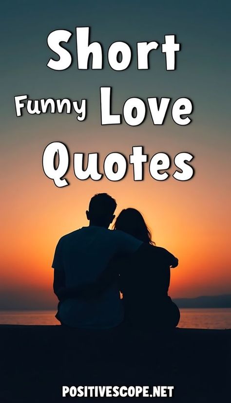 Looking for a quick laugh to share with your partner? These short, funny love quotes are perfect for adding a touch of humor to your relationship. Pick one that makes you smile and keep the fun in your love life! #ShortLoveQuotes #FunnyCouple #LoveAndLaughter #CoupleHumor #QuickLaughs #PlayfulLove Best Partner Quotes Love You, Laughing With You Quotes Relationships, Cute Sayings For Your Girlfriend, New Relationship Quotes For Him Funny, Funny Cute Jokes For Boyfriend, Funny Romantic Quotes For Him, Love Quotes Funny Humor Couple, Short Funny Love Quotes, Cute Quotes For Your Boyfriend Short