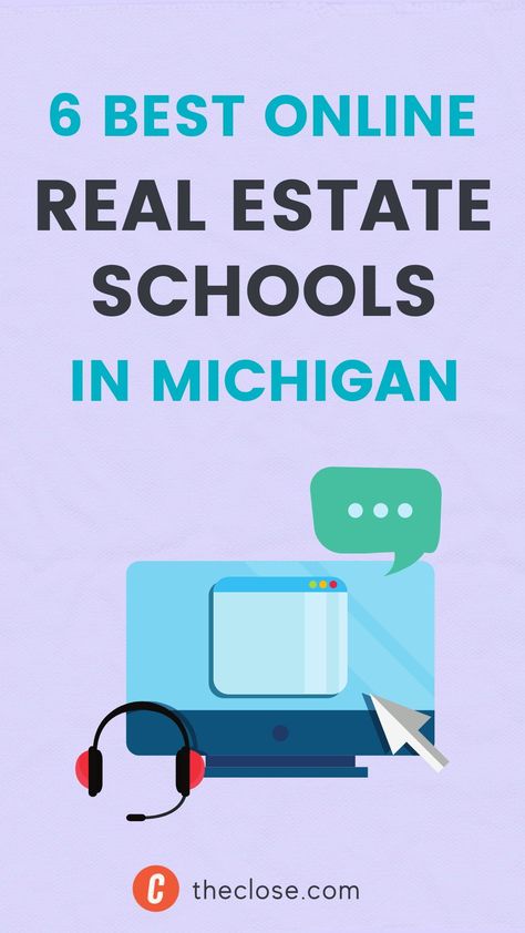 Your first step to get started with your new career is to choose an online real estate school in Michigan where you can take your required 40 hours of prelicensing education. Let us help! We’ve analyzed all the options and are ready to provide you with an in-depth guide into what each online real estate school offers. Consider our recommendations and enroll in one today. Real Estate School, Real Estate Tips, New Career, First Step, Real Estate Agent, Michigan, Get Started, Career, Real Estate