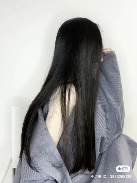 Silky Black Hair, Long Shiny Hair, Hair Style Korea, Hair Inspiration Long, Long Silky Hair, Long Black Hair, Long Straight Hair, Cut My Hair, Silky Hair