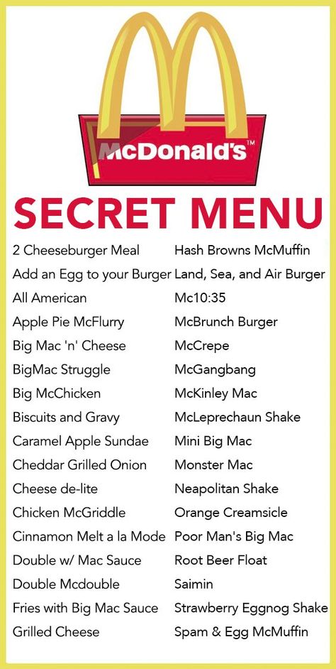 McDonald's Secret Menu - Trend Alert - SavingsMania Mcdonalds Secret Menu, Mcdonalds Recipes, Mac Sauce Recipe, Big Mac Sauce Recipe, Big Mac Sauce, Mac Sauce, Mcdonald Menu, Chicken Honey, Secret Menu Items