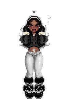 Winter Y2k Outfits Baddie, Bratz Outfit Ideas, Cute Baddie Pfp, Y2k Baddie Outfits, Y2k Cartoon, Fashion Dress Up Games, Imvu Outfits Ideas Cute, Everskies Outfits, Whatsapp Wallpaper Cute