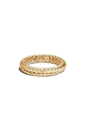 Handcrafted from 14-karat gold, this seamless ring is highlighted by an intricate chain. 14k gold Imported Unique Engagement Bands, Vintage Rings Antiques, Unique Gold Wedding Bands, Gold Ring Price, Chain Ring Gold, Design Shapes, Stacked Rings, Fine Gold Jewelry, Pinterest Ideas