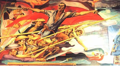 Angono Rizal, Andres Bonifacio, Kasaysayan Ng Pilipinas, Brown Kid, Filipino Art, Pacific Islander, History Painting, Rural Landscape, Asian American