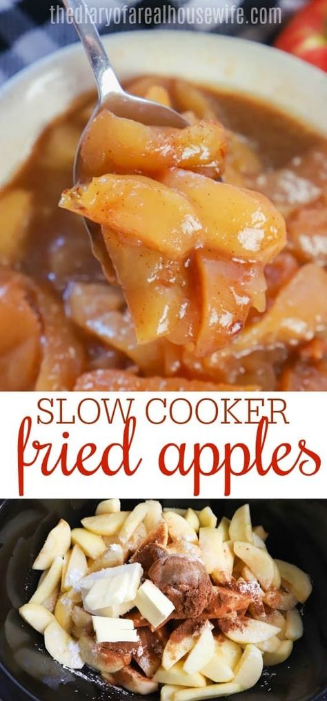 Weight Watcher Desserts, Apple Recipes Healthy, Apple Recipes Easy, Crock Pot Desserts, Boston Cream Pie, Slow Cooker Desserts, Apple Dessert Recipes, Fried Apples, Crockpot Dishes