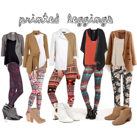 how to wear printed leggings | how to wear printed leggings created by michabboud two months ago 129 How To Wear Printed Leggings, How To Wear Patterned Leggings, Printed Leggings Outfit Winter, Graphic Leggings Outfit, Pattern Leggings Outfit, Print Leggings Outfit, Patterned Leggings Outfits, Printed Leggings Outfit, Strappy Shirt