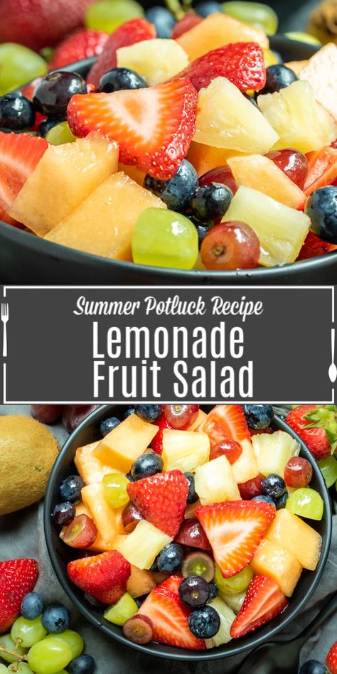 Summer Fruit Salad Recipe, Summer Potluck Recipes, Fruit Salad With Marshmallows, Summer Fruit Salad, Easy Fruit Salad Recipes, Best Fruit Salad, Dressing For Fruit Salad, Fruit Salad Easy, Summer Salads With Fruit