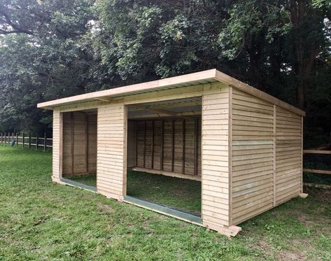 Sturdy and strong pent feather edge mobile field shelter availble for simple self assembly. Horse Shelter Ideas Cheap, Sheep Shelter, Horse Shelters, Field Shelters, Horse Shelter, Lean To Shed, Stables Design, Farm Buildings, Farm Stand