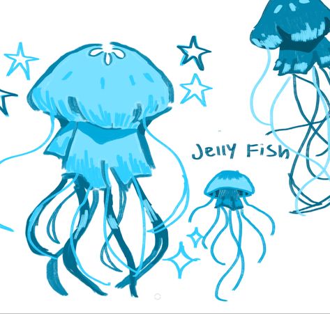 Jellyfish Art Reference, Jellyfish Reference Drawing, Jellyfish Hat Drawing, Jellyfish Human Drawing, Jellyfish Drawing Digital, Jellyfish Person Drawing, Jellyfish As A Human, Jelly Fish Drawing Ideas, Jellyfish Oc Drawing