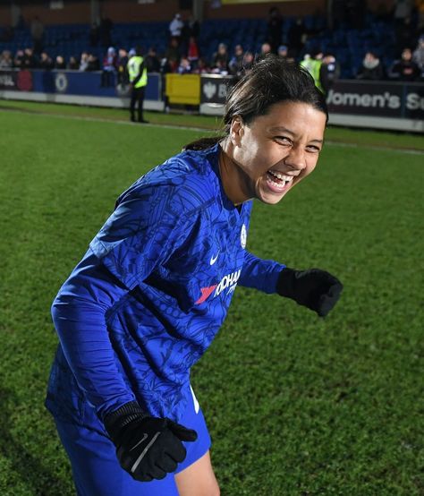 Chelsea Women, Sam Kerr, Female Football Player, Soccer Goals, Women's Soccer Team, Female Soccer Players, Football Stickers, Women’s Soccer, Chelsea Football Club