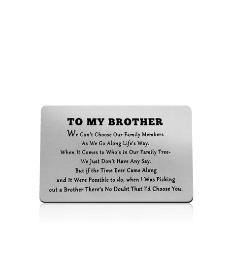 ENGRAVED CHRISTMAS Birthday Graduation Retirement Graduation Gifts For Brother, Gifts For Big Brother, Gifts Brother, Graduation Poems, Brother Wedding, Brother Gifts, Big Brother Little Brother, Big Brother Gift, Birthday Gifts For Brother