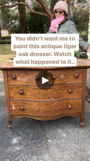 Antique Oak Dresser Makeover, Marble Top Dresser Makeover, Oak Dresser Makeover, Gold And White Wallpaper, Tiger Oak Dresser, Antique Dresser Makeover, Vintage Dresser Makeover, Marble Top Dresser, Stained Dresser