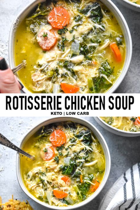 Icecream Ideas, Rotisserie Chicken Soup, Tartiflette Recipe, Diet Lunch, Cena Keto, Chicken Lemon, Low Carb Soup Recipes, Lemon Soup, Keto Salad