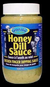 Greetalia is a Winnipeg company that has been serving their Honey Dill Sauce in their restaurant for 36 years! Their world famous Honey Dill Sauce can be found at most retail stores throughout Manitoba/Sask. & NW Ontario. Go #trumpfree & #buycanadian Dill Dipping Sauce, Honey Dill Sauce, Steak Sauces, Dipping Sauces For Chicken, Dill Dip, Bbq Steak, Dipping Sauces Recipes, Salmon Steak, Family Fresh Meals