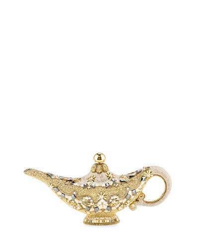 Judith Leiber Couture Genie Lamp Aladdin Minaudiere Clutch Bag Aladdin Genie Lamp, Judith Leiber Bags, Aladdin Genie, Genie Lamp, Judith Leiber Couture, Couture Handbags, Judith Leiber, Crystal Design, American Brand