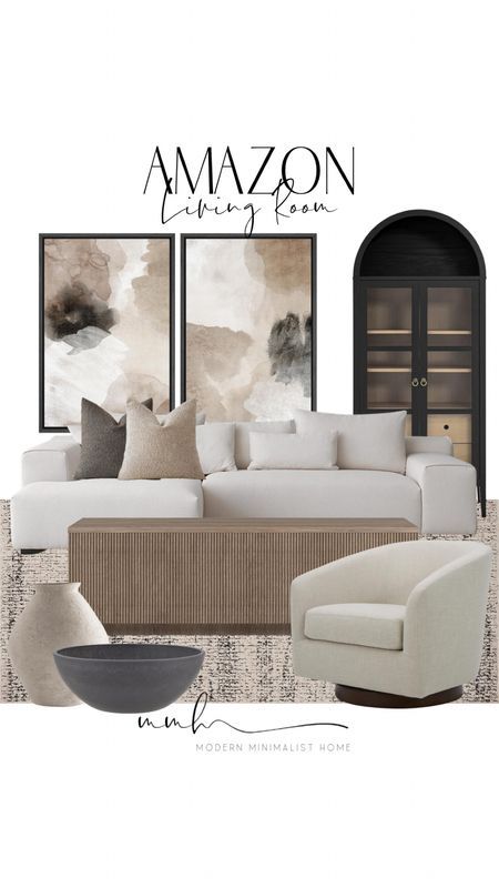 Taupe Cream Black Living Room, Structube Living Room Ideas, Tan Grey Living Room, Beige And Black Living Room Decor, Grey Black And Brown Living Room, Black And Neutral Living Room Modern, Cream Beige Living Room, Living Room Decor Beige Couch, Light Grey Sectional Living Room