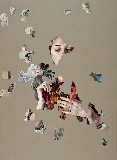 When reflecting on these paintings by artist Agnes Toth, viewers are challenged to fill in the missing pieces to each visually compelling narrative. The L'art Du Portrait, Art Du Collage, Ap Studio Art, Art Et Illustration, A Level Art, Ap Art, Art And Illustration, Art Journals, Art Studios