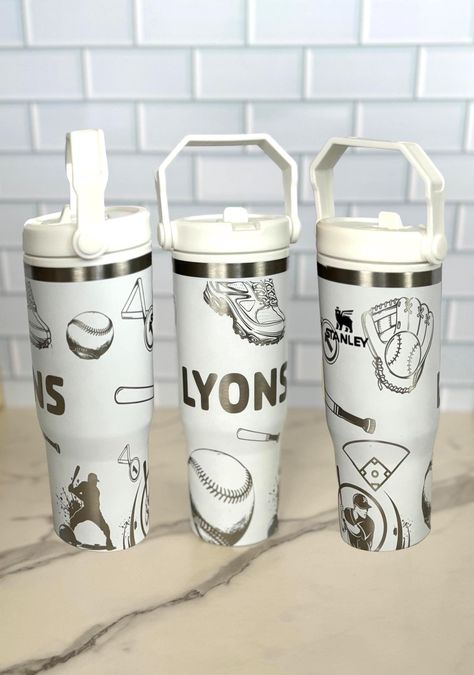 Baseball Water Bottle, Baseball Designs, Baseball Tumbler, Water Bottle Personalized, Gifts For Baseball Players, Baseball Design, Personalized Water Bottles, Personalized Tumbler, Baseball Glove