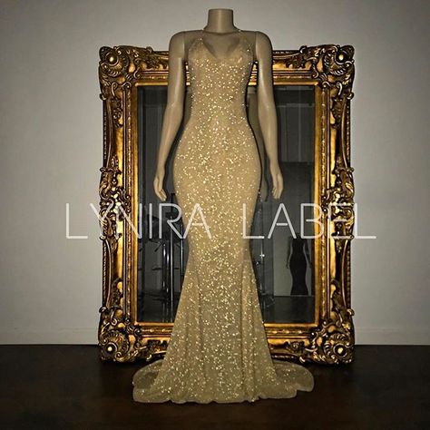 ✨NEW✨ the HAILEY GLITZ GOWN in nude/gold ✨ www.LyniraLabel.com    #like4like #choker #diamond #trendy #boutique #stylish #instafashion #fashion #shopping #nyc #mua #makeup #custommade #sequins #makeupartist #beauty #motd #fitness #blog #fit #inspo #designer #design #dress #outfit #outfitoftheday #glitter #blogger #fashiondesigner #ootd Prom Dresses Halter Neck, Shopping Nyc, Choker Diamond, Gold Mermaid, Formal Evening Wear, Prom Dresses 2017, Prom Dresses Sleeveless, Trendy Boutique, Mua Makeup