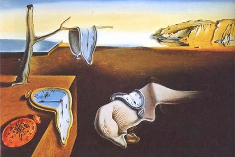 Dali Persistence Of Memory, The Persistence Of Memory, Salvador Dali Paintings, Famous Art Paintings, Dali Paintings, Dali Art, Istoria Artei, Dante Alighieri, Seni Cat Air