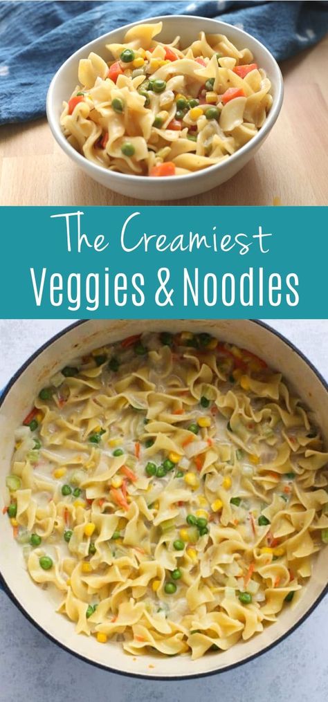 Creamy Egg Noodles, Meatless Dinners, Egg Noodle Recipes, Food Dinners, Vegetarian Casserole, Vegetarian Comfort Food, Vegetarian Dish, Meatless Dinner, Comfort Food Recipes Dinners