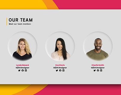 Team Card Design, Team Section Web Design, Team Profile Design, Website Team Page, Team Presentation Design, Team Members Design Layout, Meet Our Team Design, Team Design Layout, Team Members Design