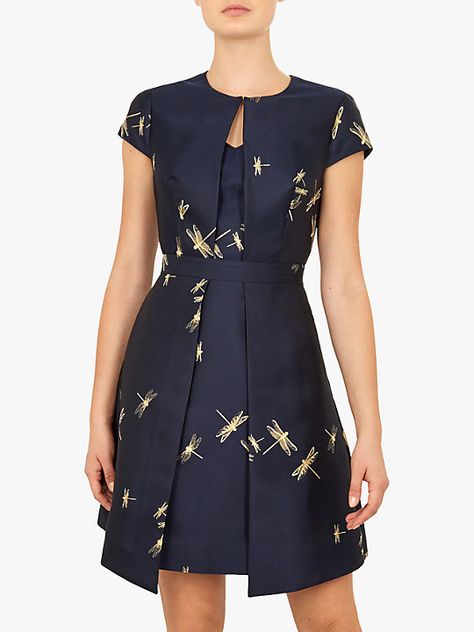 Petite Wedding Guest Dresses, Dress Dark Blue, Ted Baker Dresses, Ted Baker Dress, Estilo Real, Long Cocktail Dress, Royal Outfits, House Of Fraser, Dressy Outfits