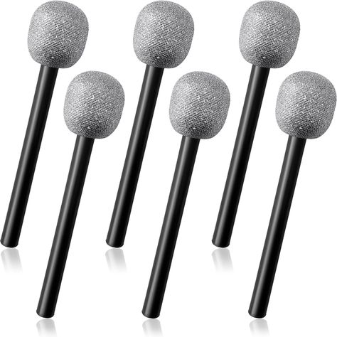 PRICES MAY VARY. 【Package Includes】6 pcs fake microphone props,can be used as performance props for holiday party,let kids have a novel and stylish stage performance and leave a deep and unforgettable memory. 【Size】The size of the plastic fake microphone is 25 x 6 cm / 9.8 x 2.4 inches,easy and simple to carry, suitable for carrying around during outdoor activities or off-stage practice. 【Material】 The fun stage mics toy is made of high quality plastic material,no odor or burrs,comfortable to th Christmas Karaoke, Microphone Prop, Fake Microphone, Hoco 2024, Technology Theme, Star Birthday Party, 12 Birthday, Diy Props, Star Birthday