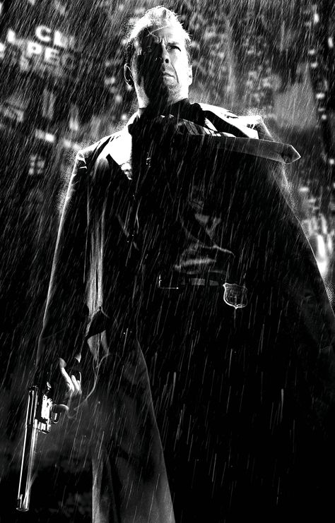 Bruce Willis As John Hartigan Sin City Movie, Frank Miller Sin City, Sin City 2, Clive Owen, Frank Miller, Robert Rodriguez, Neo Noir, Bruce Willis, Sin City