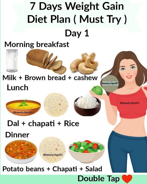 Healthy Diet Routine, Diet For Gaining Weight For Women, How To Gain Weight Naturally, Gain Weight Routine, Healthy Diet Plans For Women, Weight Gain Diet Plan For Women, Weight Gain Meals For Women Recipes, Gain Weight Meal Plan For Women, How To Gain Weight Healthy