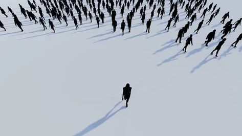 Group of silhouette people walking on white,Business woman lead the crowd in arial view ,3d Animation rendering. Silhouette Animation, Silhouette People, People Walking, 3d Animation, Walk On, Stock Video, Stock Footage, Business Women, Walking