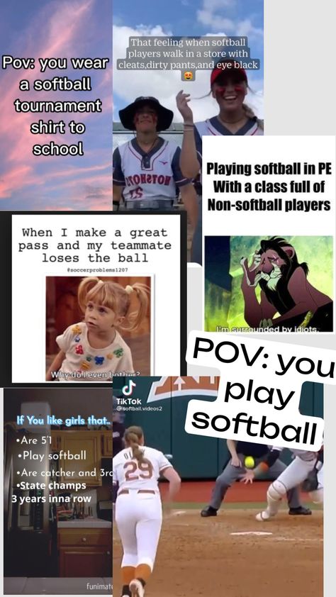 Pov You Play Softball, Clemson Softball, Softball Plays, Softball Tournaments, State Champs, Softball Players, Lock Screen, Softball, Connect With People