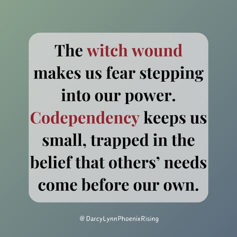 🌀 The Witch Wound & Codependency: Where Do They Show Up in Your Human Design? 🌀 Have you ever felt like no matter how hard you try to please others, you end up losing yourself? Or that deep fear of being too much or not enough, always shrinking or bending to fit in? This is the Witch Wound — the collective trauma of being punished for standing in your truth, for being powerful, intuitive, or different. And it often goes hand-in-hand with codependency — when we over-give, over-sacrifice, & b... Witch Wound, Being Too Much, Losing Yourself, The Collective, Human Design, The Witch, Not Enough, Losing You, Show Up