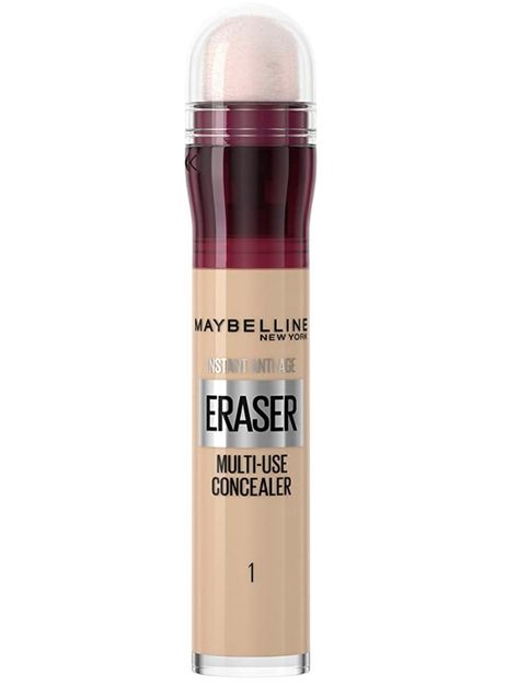 Discover the iconic, fan favourite concealer - Instant Anti Age Eraser Eye. Maybelline Instant Anti Age Eraser Concealer has coloured pigments that perfect the under eye area, covering flawlessly. A hectic social life or lack of sleep can wreak havoc on the eye area – but say goodbye to dark circles and fine lines with Eraser Eye! Maybelline Eraser Concealer, Maybelline Eraser Eye Concealer, Corrector Maybelline, Concealer Dark Circles, Maybelline Eraser, Best Under Eye Concealer, Concealer Maybelline, Maybelline Concealer, Corrector Concealer