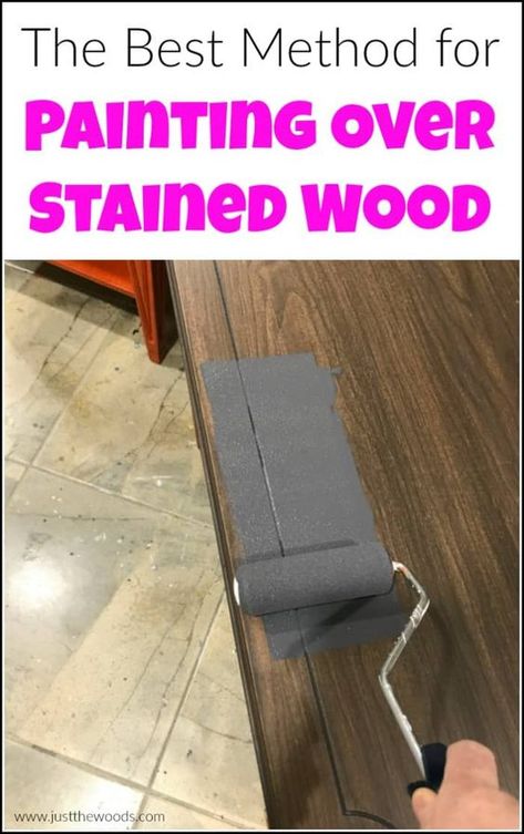 How To Repaint Furniture, Painting Over Stained Wood, Best Furniture Paint, Repaint Furniture, Paint Stained Wood, Repainting Furniture, Diy Furniture Cheap, Using A Paint Sprayer, Painting Wood Furniture