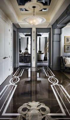 Lori Morris Elegant Hallway, Lori Morris, Marble Flooring Design, Hal Decor, Villa Plan, Marble Flooring, Lobby Design, Inspire Me Home Decor, 아파트 인테리어