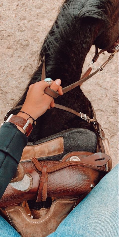 #western #cowboy #cowgirl #country #horse #turquoise A Horse, Saddle, Turquoise, Pins