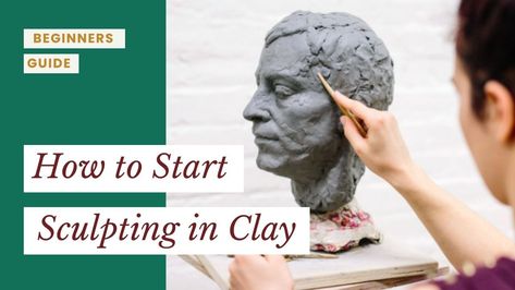 How to Start Sculpting in Clay (a beginners guide) How To Start Sculpting Clay, Clay Sculpting For Beginners, Beginner Clay Sculpting, How To Sculpt Clay, Simple Sculpture, Figure Sculpting, Sculpting Tutorials, Pottery Store, Ceramics Ideas