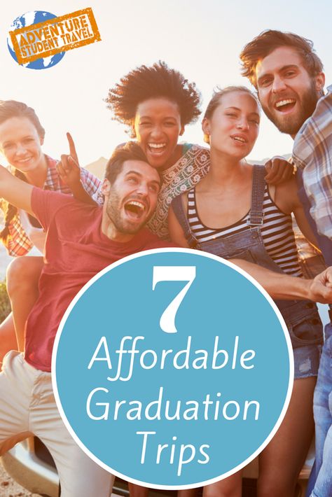 7 Affordable Graduation Trips  http://www.adventurestudenttravel.com/7-affordable-graduation-trips/ Senior Trip Ideas, Grad Trip Ideas, Family Trip Ideas, High School Science Fair, School Countdown, Affordable Vacations, Senior Trip, Student Travel, Senior Graduation